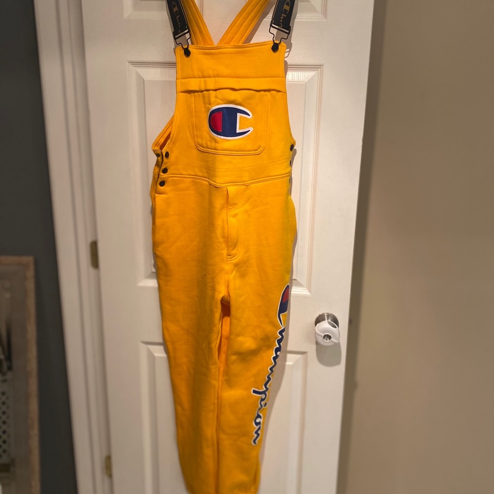 Yellow champion overalls